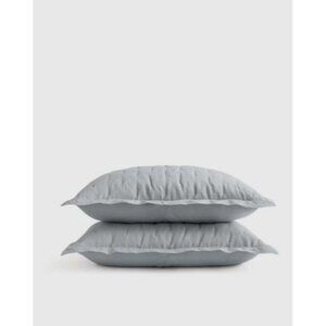 NWOT Quince Mist Standard Sham Set – European Linen Dream Collection (Set of 2)